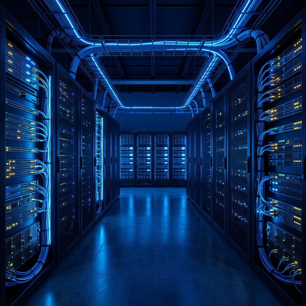 Data center server rack infrastructure